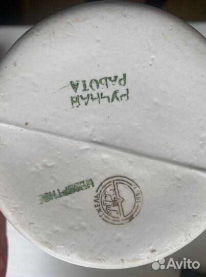 Посуда гжель, Турка и молочник