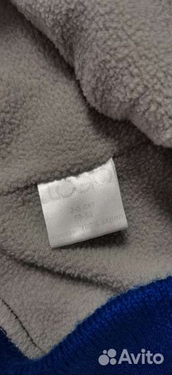 Шапка вязаная на флисе размер 50-52