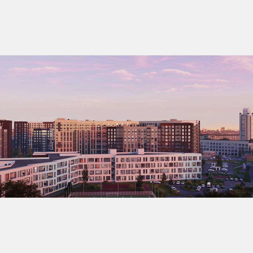 Квартира-студия, 33,6 м², 1/16 эт.