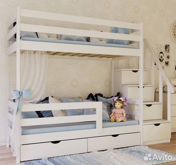 Двухъярусная кровать детская