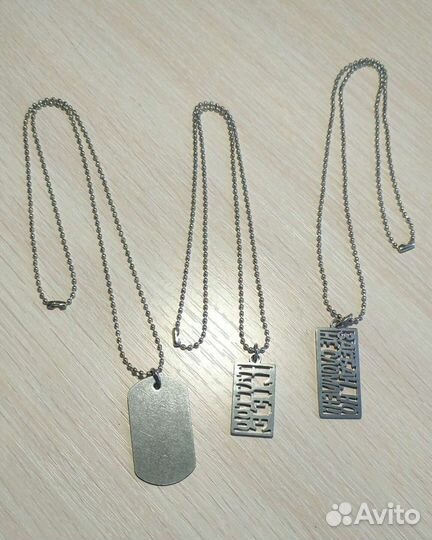Жетоны на шею из нержавеющей стали