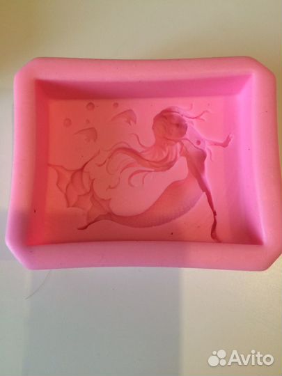 Форма для мыла пирожное, дельфин, русалка