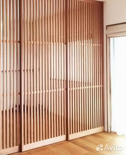 Раздвижная реечная дверь