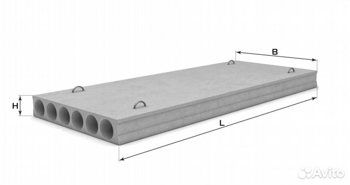 Плиты перекрытия пустотные с завода