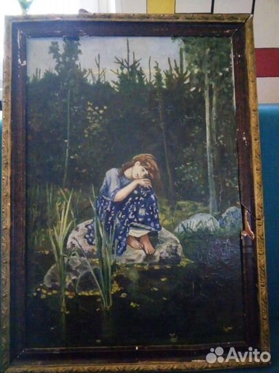 Картина маслом “Аленушка“ Васнецова копия