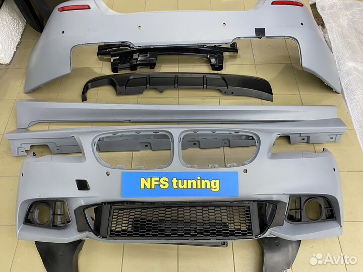 Обвес на BMW F10 M paket рест в сборе бампера