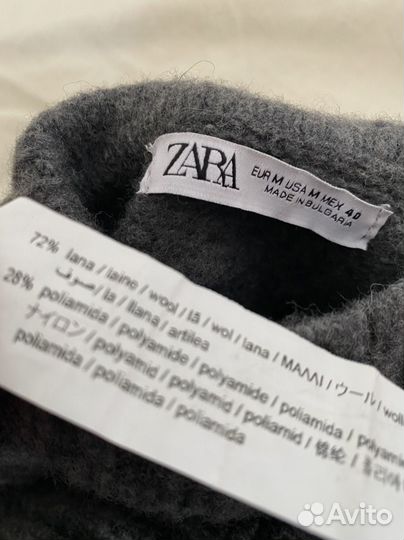 Свитер от zara графитовый