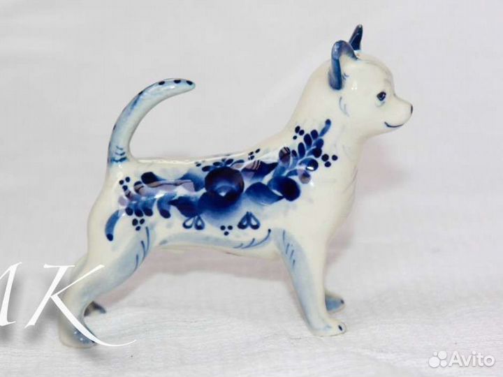 Чихуахуа статуэтка из фарфора