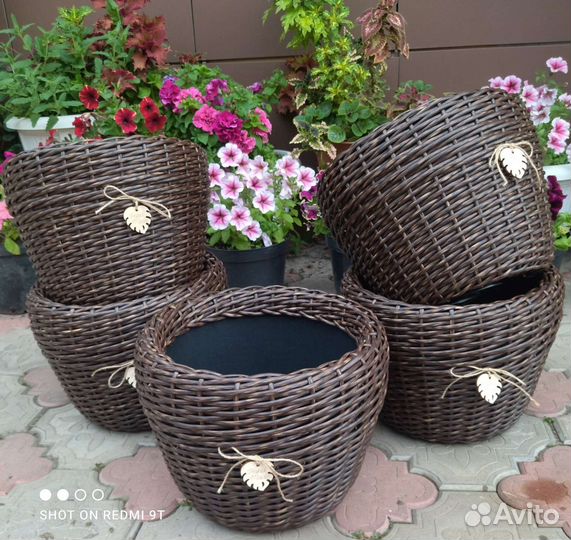 Корзина из ротанга