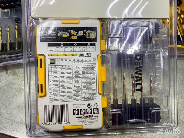 Набор сверл и бит для импакта dewalt DT70748T