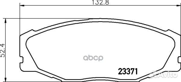 Колодки тормозные дисковые перед (PF-1157)
