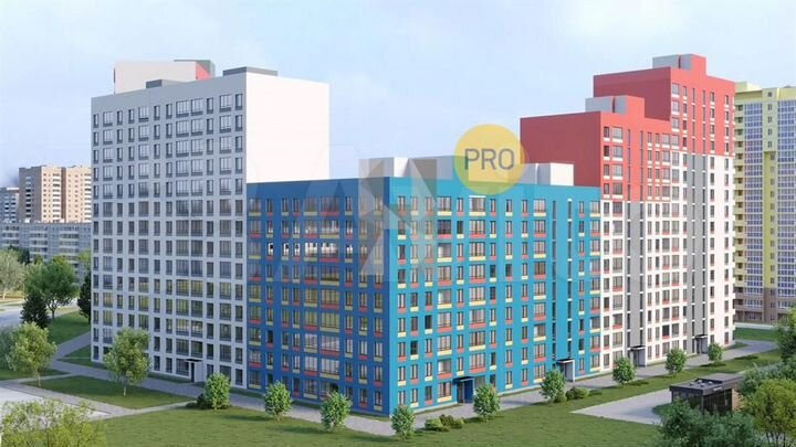 2-к. квартира, 64,2 м², 15/17 эт.