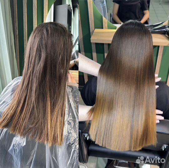 Кератин ботокс волос