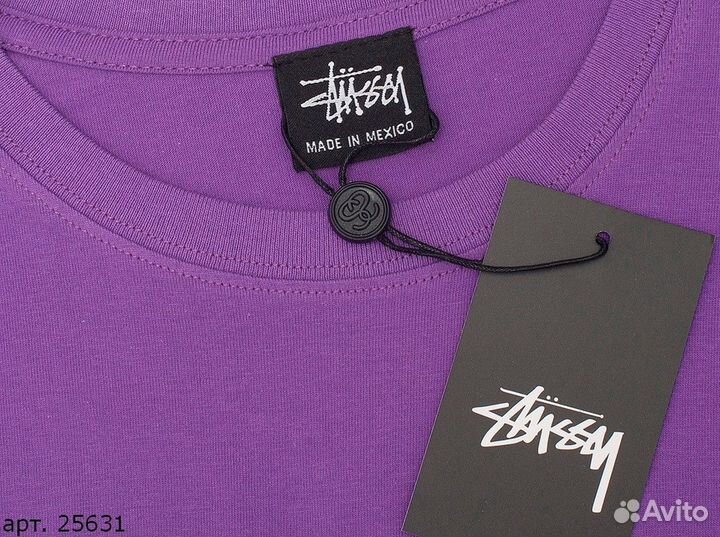 Футболка Stussy 2D dice фиолетовая