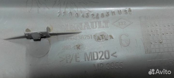 Обшивка багажника левая Renault Scenic