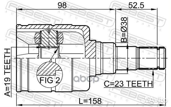 ШРУС 0111-1szfe 0111-1szfe Febest