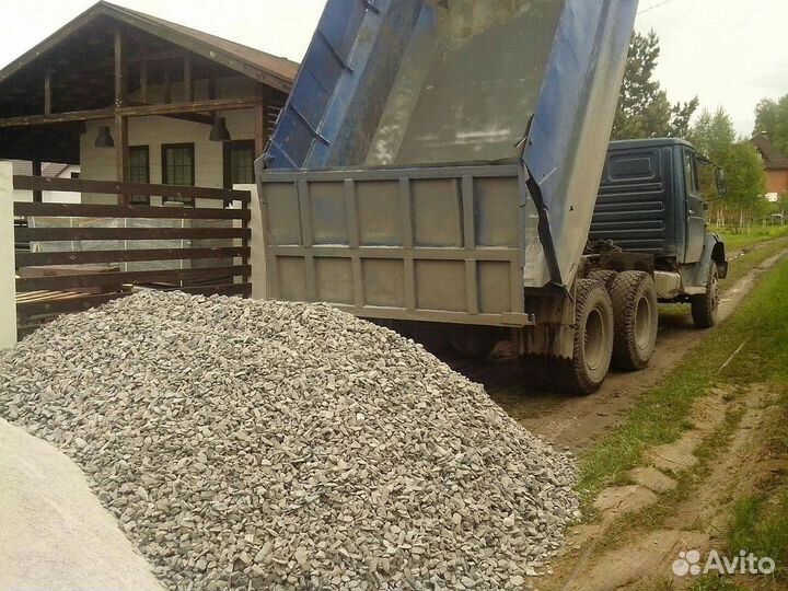 Щебень \ Отсев гранитный оптом от трех кубов