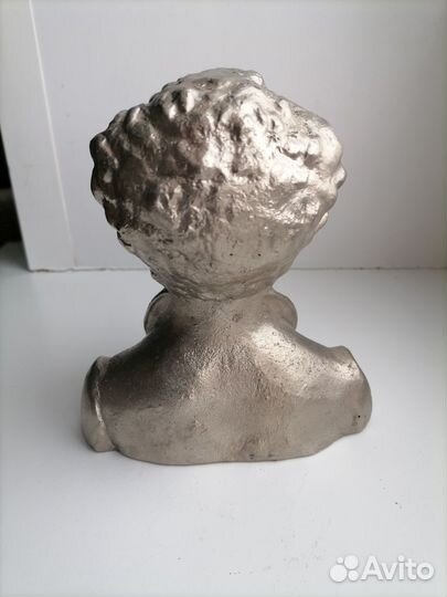 Бюст А.С. Пушкина, силумин