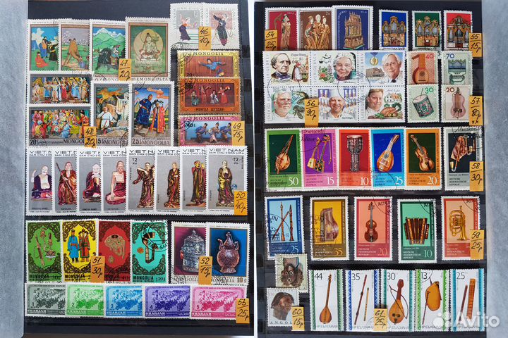 Марки. Этнос. Национальные одежда, танцы, изделия