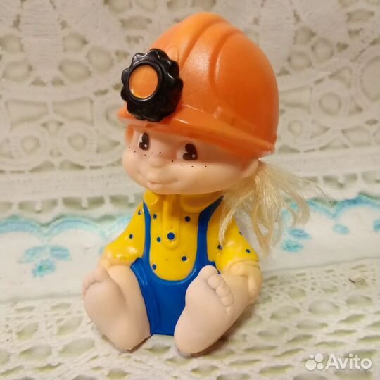 Игрушка резиновая винтаж Гитарист Карлсон Кот