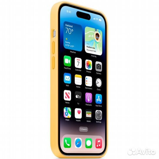 Силиконовый чехол для iPhone 14 Pro, Sunglow