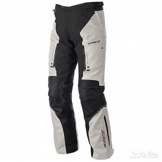 Technical Biker мотоштаны Three layers Seventy SD-PT1 in Black Gray Waterproof Fabric