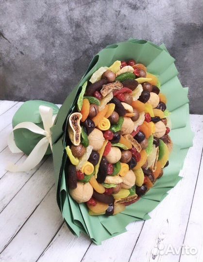 Букеты из сухофруктов, ореховые букеты