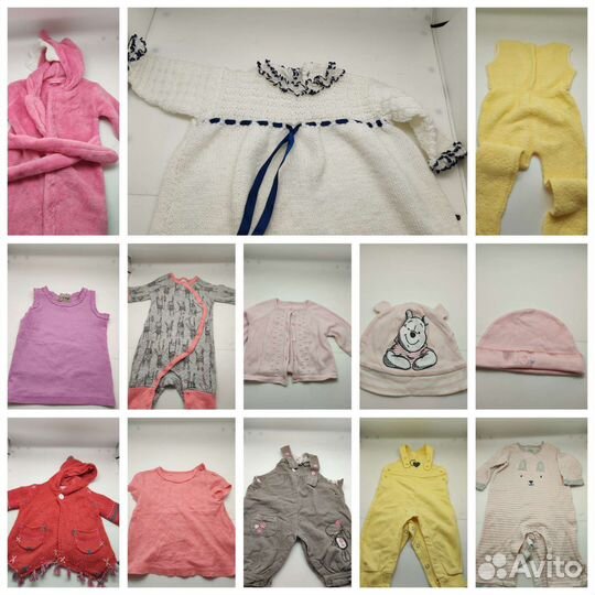 Фирменные вещи пакетом для девочки до 1 года
