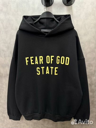 Худи Fear Of God Оверсайз на флисе