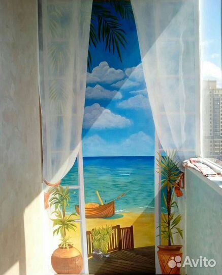 Художник, роспись стен