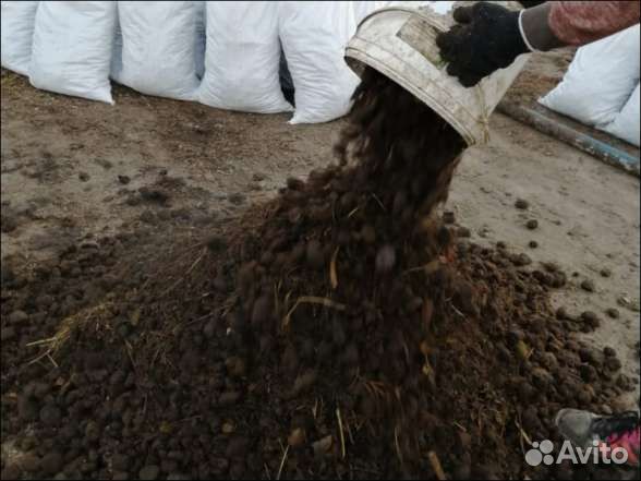 Конская подстилка (конский навоз с опилками) в меш