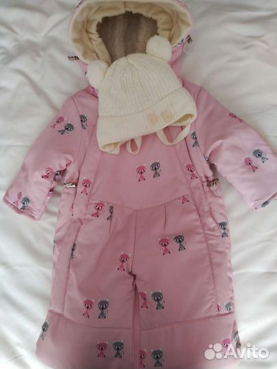 Комбинезон трансформер зимний для новорождённого