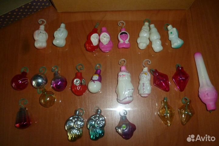 Ёлочки и ёлочные мини-игрушки набор Малютка СССР