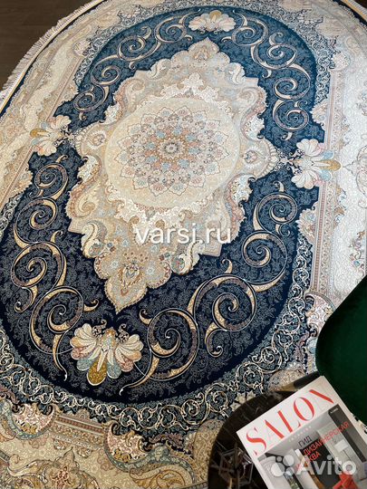 Ковер овальный 1.2х1.8 иранский, очень плотный