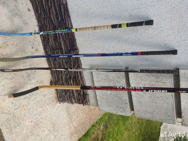 Клюшки хоккейные и клюшка для флор болла