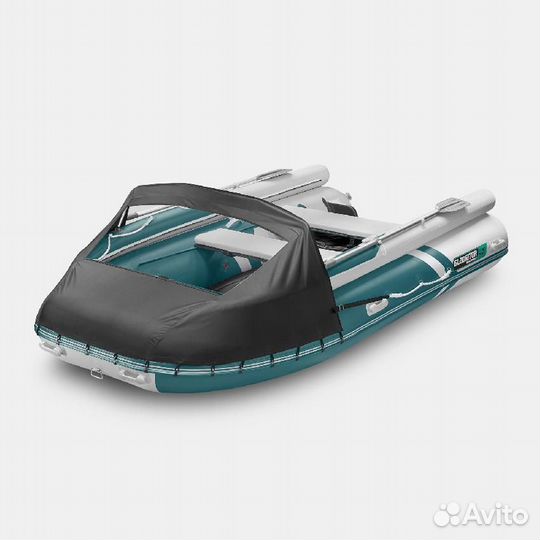 Надувная лодка gladiator E380X зеленый/белый