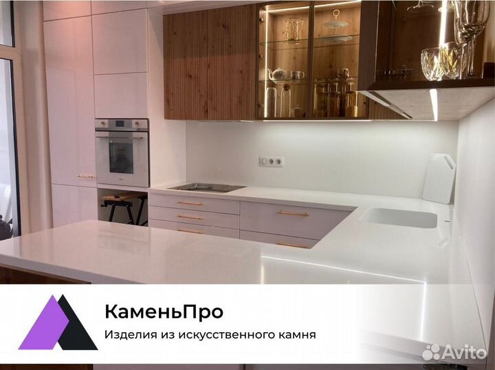 Столешница для кухни из кварцевого агломерата