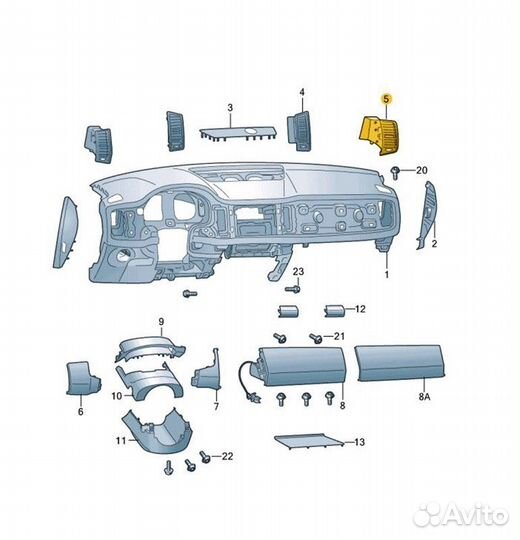 Б/У Дефлектор воздушный - В хорошем состоянииn