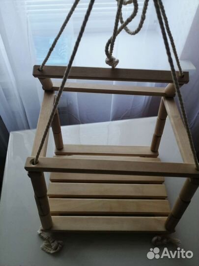 Детские деревянные качели