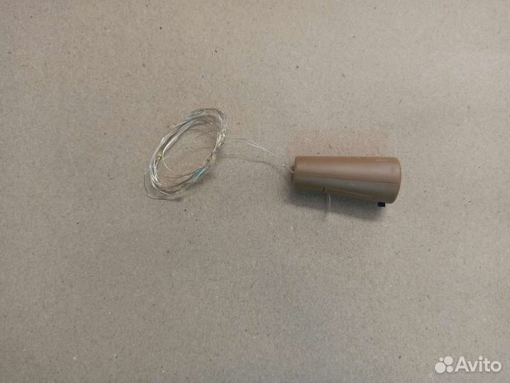 Цветная медная гирлянда в бутылку