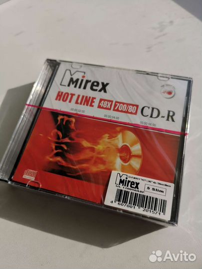 Диски CD-R Mirex Printable 700 Mb 48х болванки
