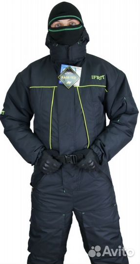 Зимний мужской комбинезон Ifrit, черный(таслан)