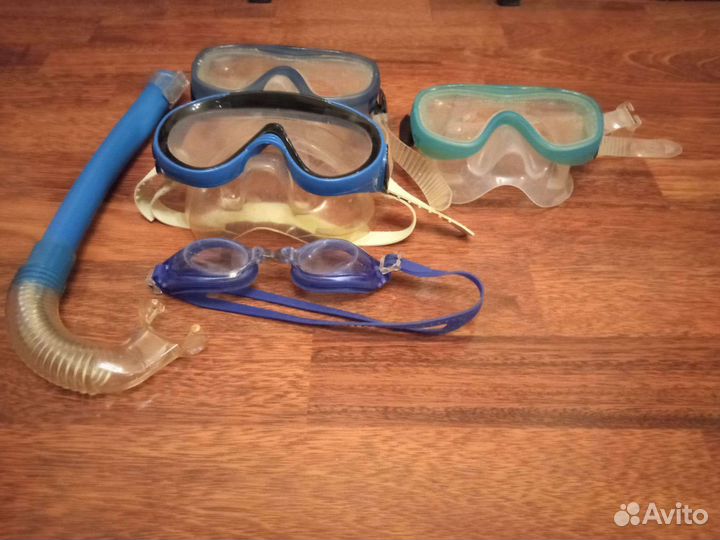 Маска подводная, очки трубка