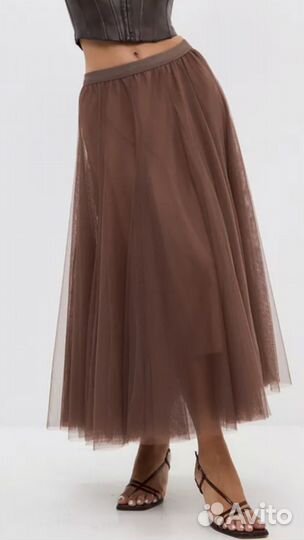 Юбка пачка миди многослойная из фатина