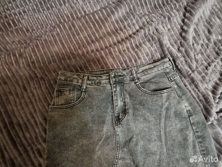 Джинсовая юбка длинная 48 50