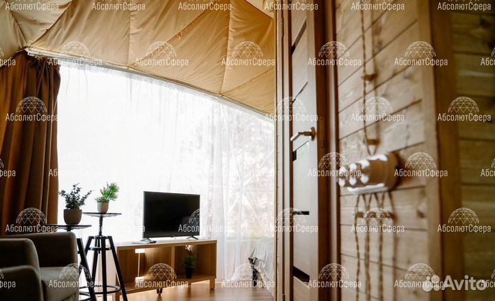 Геокупол зимний. Шатер для глэмпинга. Юрта