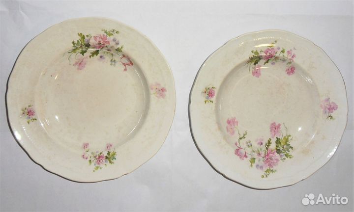 Тарелки Песочное Редкое клеймо гмз 1926 г. 2шт