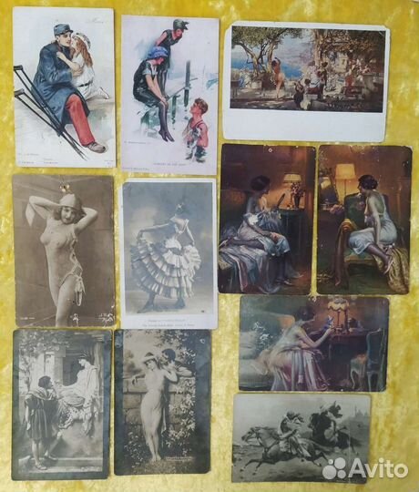 Старые Открытки Карточки сражения портреты пейзаж