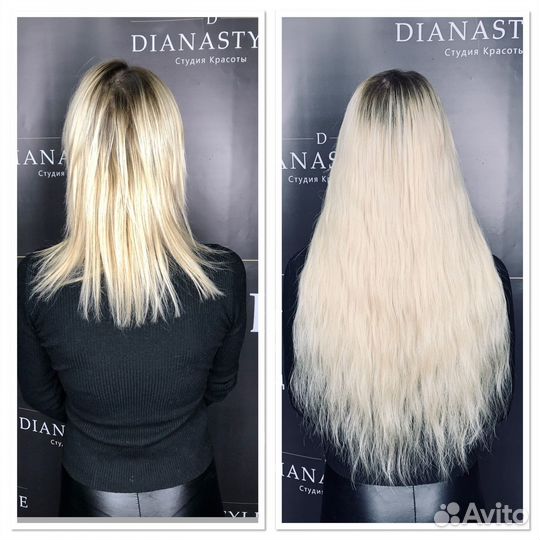 Наращивание натуральных славянских волос