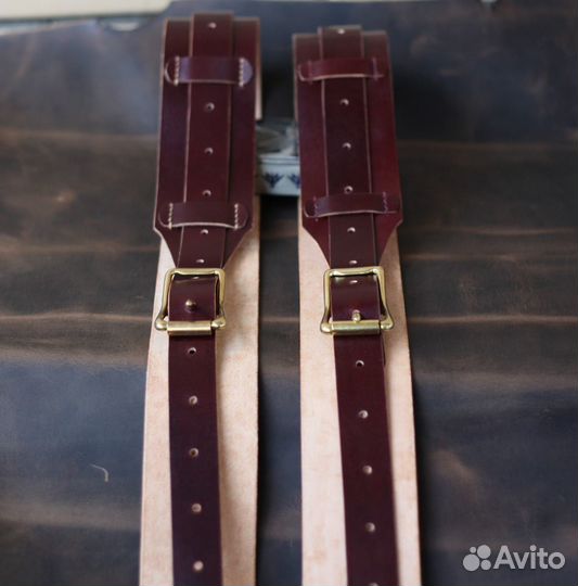 Кожаный гитарный ремень